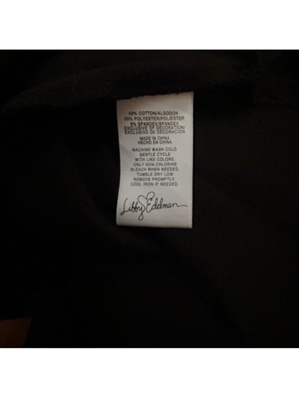 LIBBY EDELMAN Cold Shoulder Bodycon Little Black Dress Stretchy Size Small - Picture 6 of 6